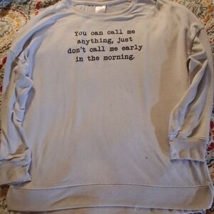 Secret Treasures White Graphic Sleepwear Sweatshirt XL (16-18)